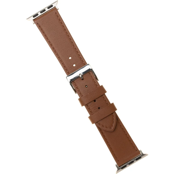 FIXED Leather Strap kožený řemínek pro Apple Watch 42/44/45mm hnědý - Řemínky - Obrázek MQTZ000501