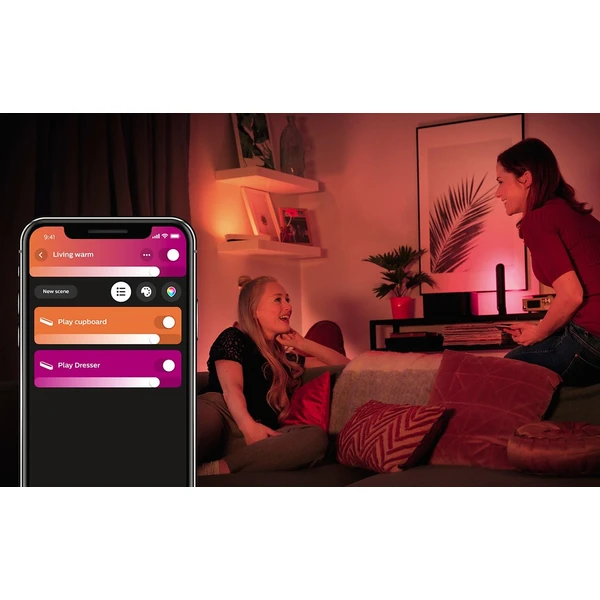 Philips Hue Play Duo Pack White and Color Ambiance + Hue Bridge  - Svítidla - Obrázek MS03000301