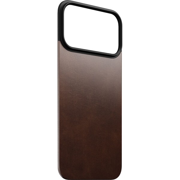 Nomad Magnetic Leather Back (Horween) Magsafe kožený kryt iPhone 17 Pro Max Rustic Brown