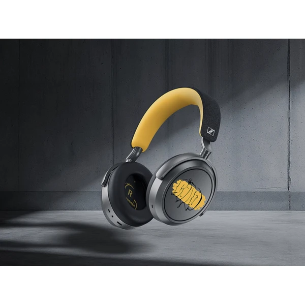 Sennheiser Momentum 4 bezdrátová sluchátk 80th Anniversary Edition šedá/žlutá - Sluchátka - Obrázek MSHE000K01