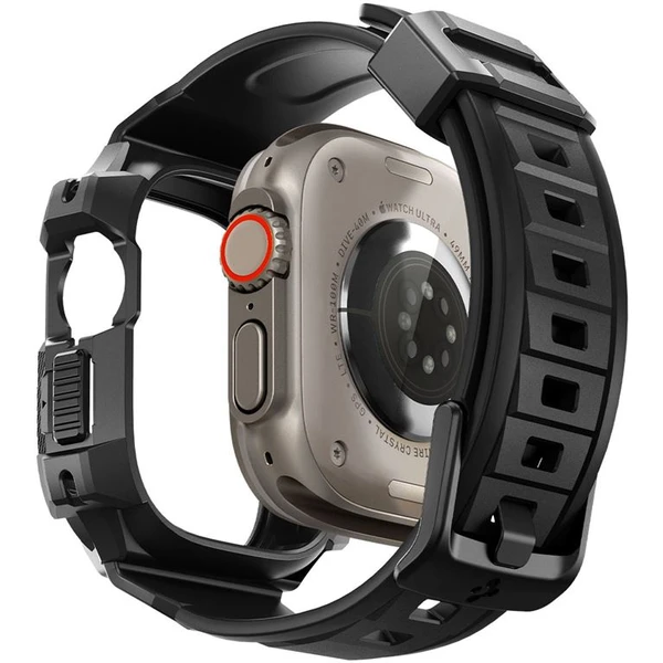 Spigen Rugged Armor Pro řemínek s pouzdrem Apple Watch Ultra 3/2/1 (49mm) černý - Pouzdra - Obrázek MTK0000N01