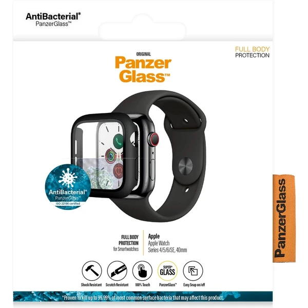 PanzerGlass Full Body Protection Apple Watch 4/5/6/SE 40mm černý - Pouzdra - Obrázek MV4N600301