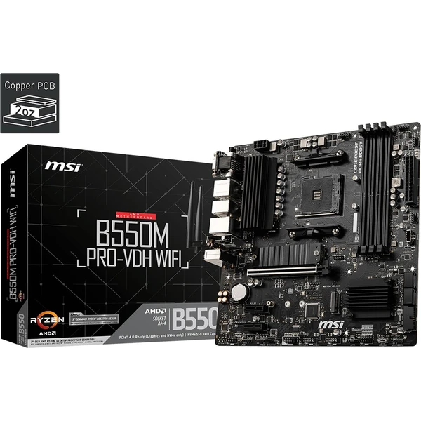 MSI B550M PRO-VDH WIFI - AMD B550 - Základní desky - Obrázek MVMW000501