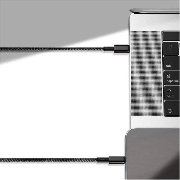 Baseus Tungsten Gold USB-C/USB-C napájecí kabel 100W 2m černý - Kabely a redukce - Obrázek MWKGF00101