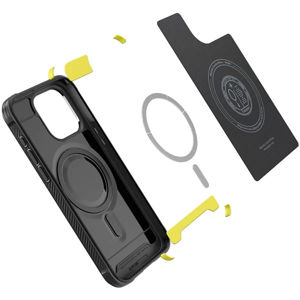 Spigen Rugged Armor MagFit iPhone 15 Pro Max matně černý - Pouzdra - Obrázek MWW8000601