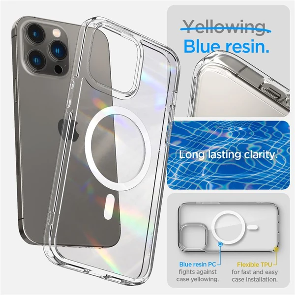 Spigen Ultra Hybrid kryt Mag iPhone 14 Pro bílý - Pouzdra - Obrázek MY2H300401