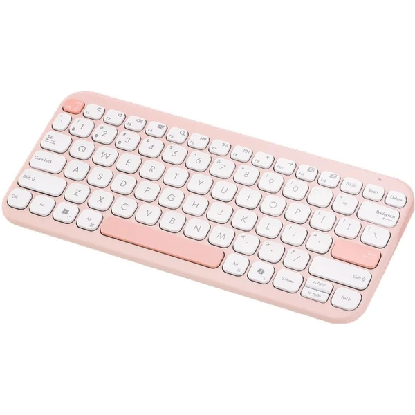 ASUS Marshmallow Keyboard KW100 bezdrátová klávesnice (CZ/SK) růžová - Klávesnice - Obrázek MZDI000K01