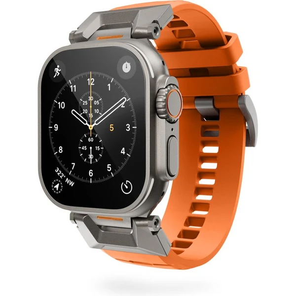 Epico Rubber Pro řemínek s nerezovým zapínáním pro Apple Watch 49/46/45/44/42mm oranžový - Řemínky - Obrázek MZMJ000K01
