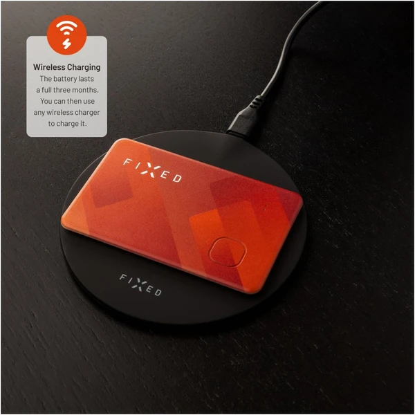 FIXED Tag Card smart lokátor s podporou Find My oranžový - Lokátory - Obrázek MZU0000P01