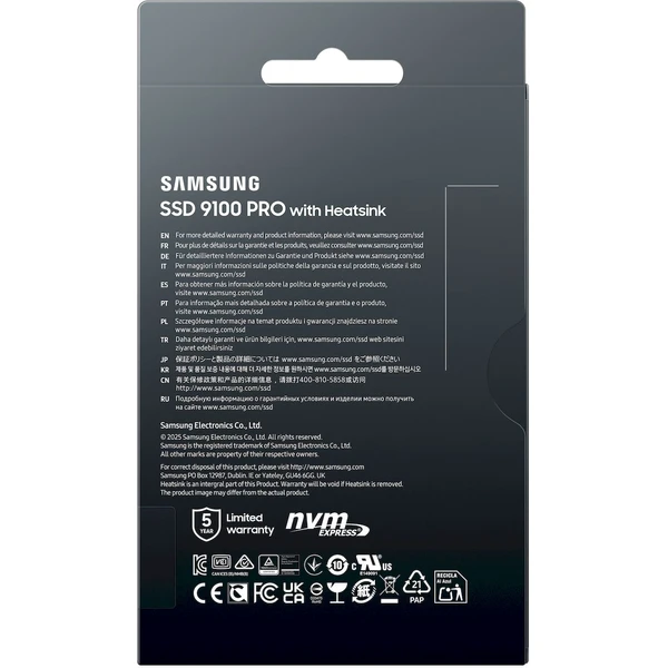 Samsung 9100 PRO Heatsink SSD M.2  – 1TB - SSD disky - Obrázek N0QF000N01