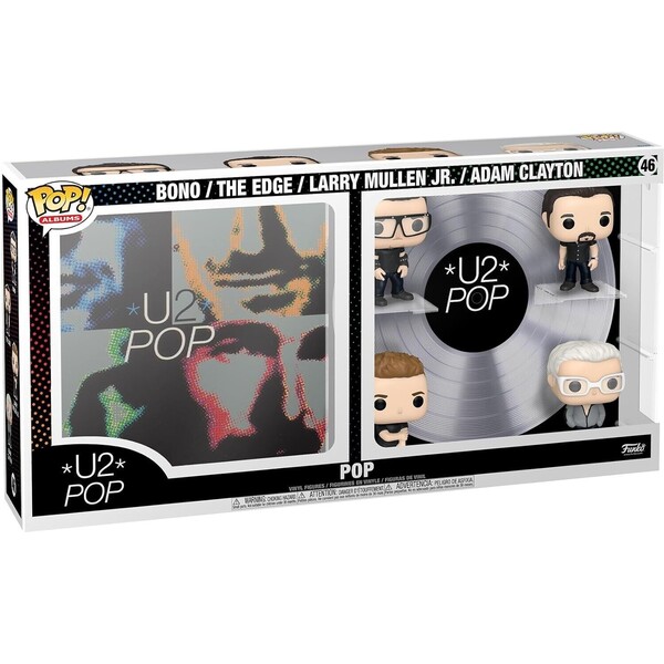 Funko Pop! Albums Deluxe U2 Pop Bono The Edge Larry Mullen Jr. Adam Clayton 46