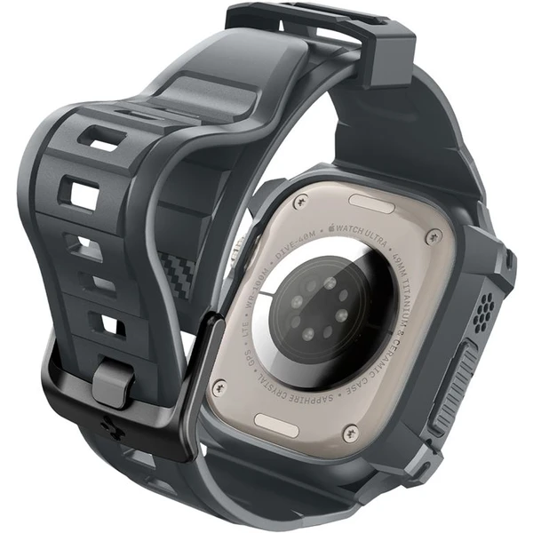 Spigen Rugged Armor Pro řemínek s pouzdrem Apple Watch Ultra 3/2/1 (49mm) šedý - Řemínky - Obrázek N1A1000P01