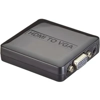 PremiumCord HDMI -> VGA +3,5mm elektronická redukce černá - Kabely a redukce