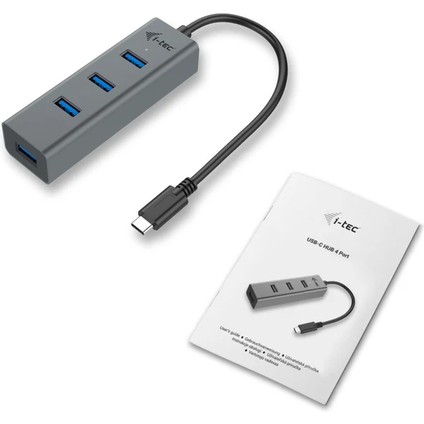 i-tec USB-C Metal HUB 4x USB 3.0 - USB huby - Obrázek N1HA000501