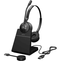 Jabra Engage 55 SE USB-A MS Stereo bezdrátová sluchátka se stojánkem černá - Sluchátka