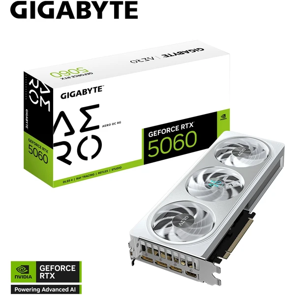 GIGABYTE NVIDIA GeForce RTX 5060 AERO OC 8G - Grafické karty - Obrázek N1XE000P01