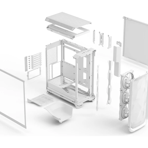 Fractal Design Meshify 3 White RGB TG Clear Tint - Počítačové skříně - Obrázek N22G000J01