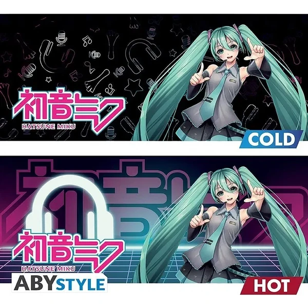 Hrnek s měnícím se motivem Abysse Corp Hatsune Miku 460 ml - Hrnky - Obrázek N2EF000L01