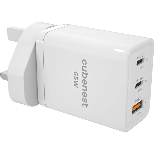 CubeNest S3D1 PD cestovní adaptér (65W) bílý - Nabíječky - Obrázek N2J6000601