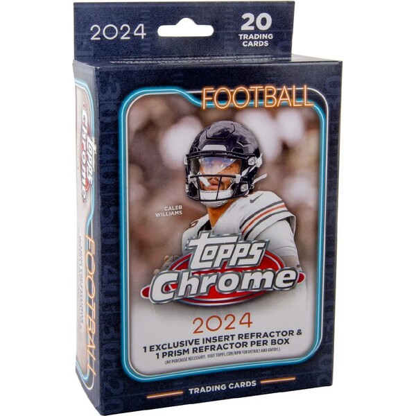 Topps 2024 NFL Chrome Football Hanger Box