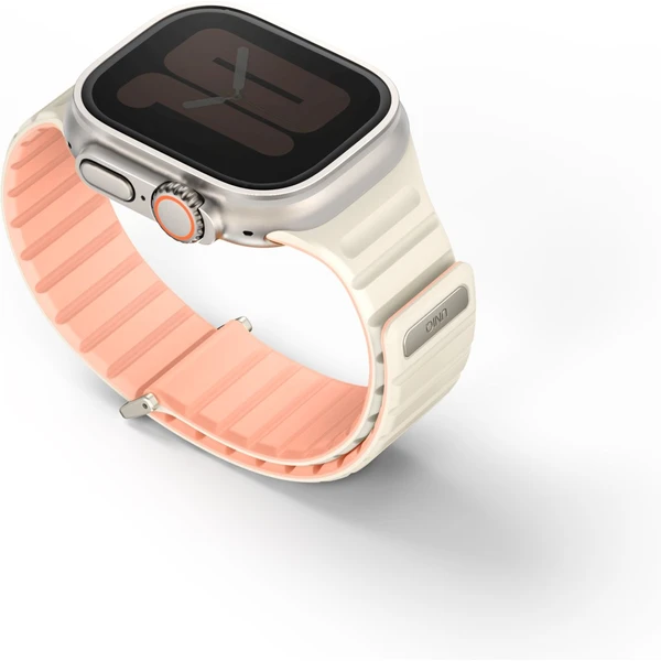 UNIQ Revix Evo oboustranný řemínek Apple Watch 49/46/45/44/42mm (růžový/krémový) - Řemínky - Obrázek N2O5000O01