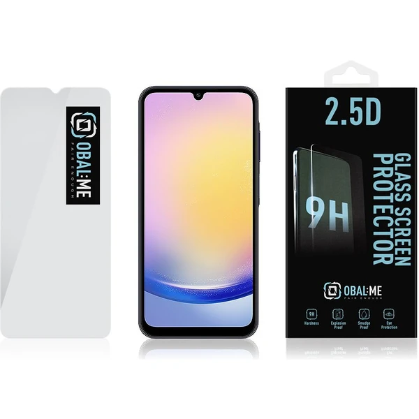 Obal:Me 2.5D Tvrzené sklo Samsung Galaxy A25 5G čiré - Ochranné folie a skla - Obrázek N2U0000K01