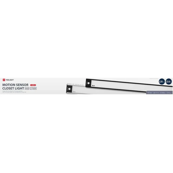 Yeelight světlo do šatníku se senzorem A60 černá, 60 cm 4000K - Svítidla - Obrázek N350000J01