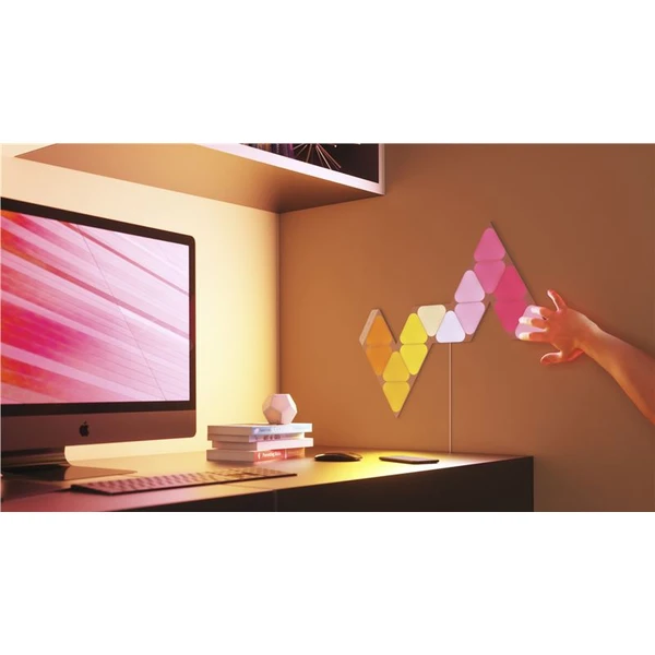 Nanoleaf Shapes Triangles Mini Expansion Pack (10 ks) chytré modulární osvětlení - Chytrá osvětlení - Obrázek N353000501