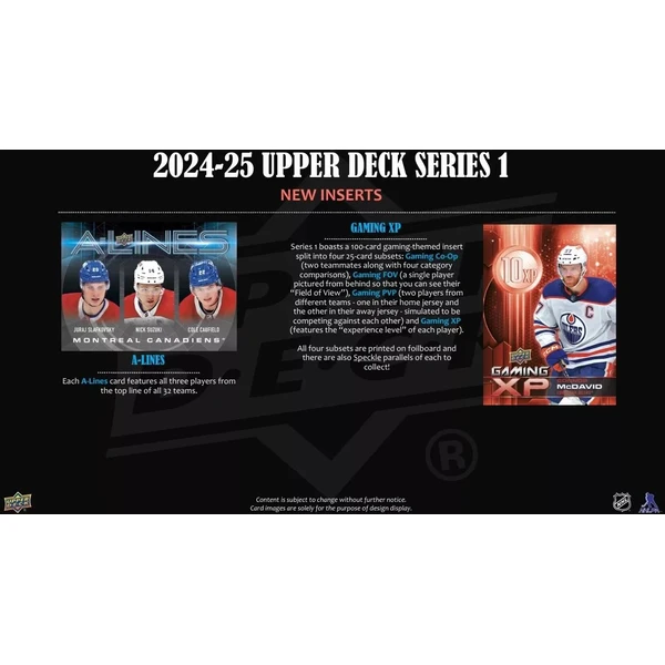 Hokejové karty 2024-25 Upper Deck Series 1 Hockey Gravity Box - Hokejové karty - Obrázek N35B000L01