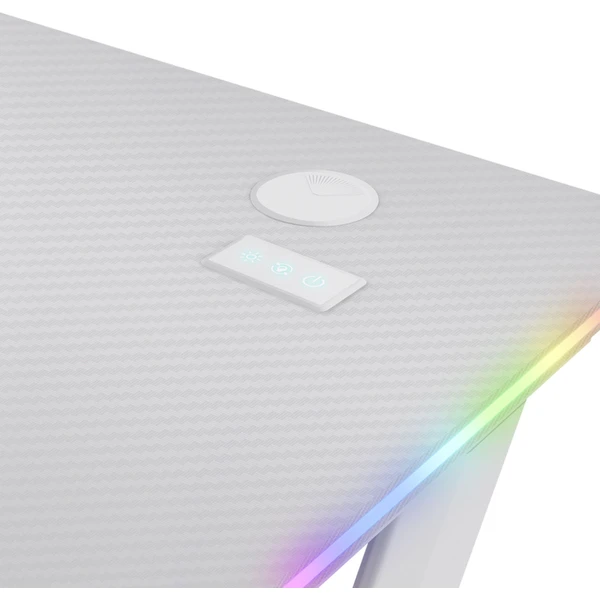 Trust GXT709W Luminius RGB herní stůl bílá - Stoly - Obrázek N362000O01