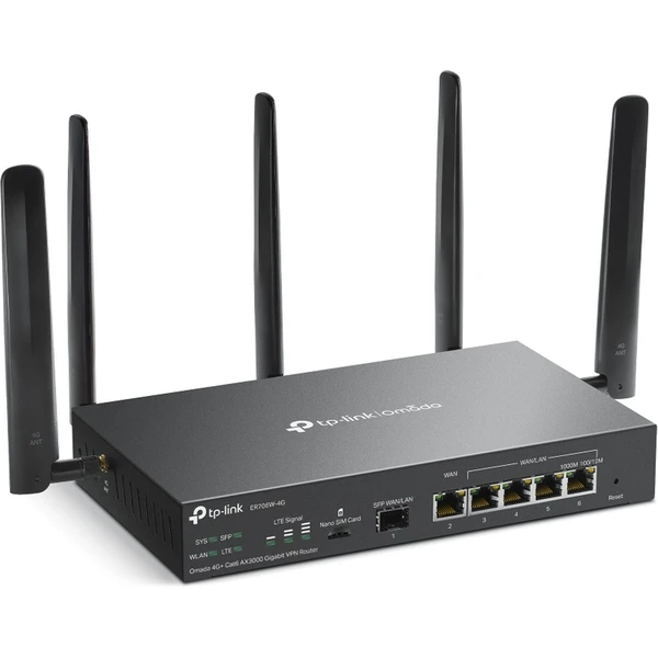 TP-Link ER706W-4G Wi-Fi 6 router černý - Routery - Obrázek N3B5000P01