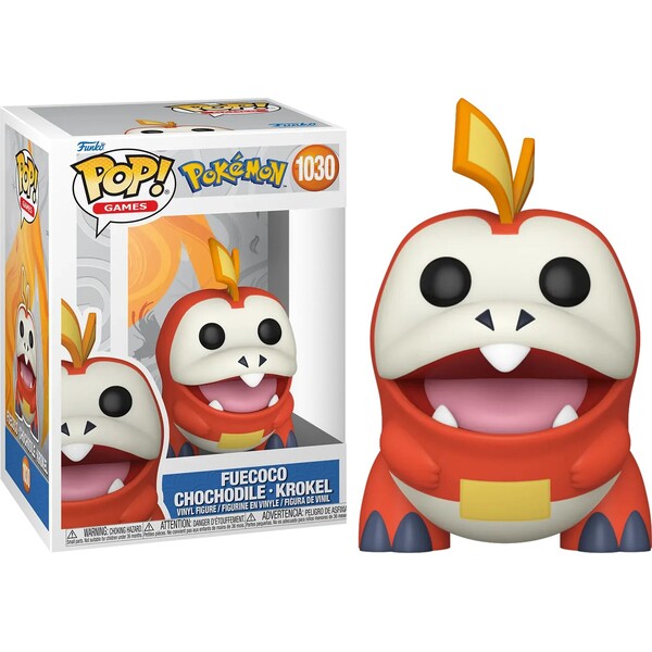 Funko Pop! 1030 Pokémon Fuecoco Chochodile Krokel