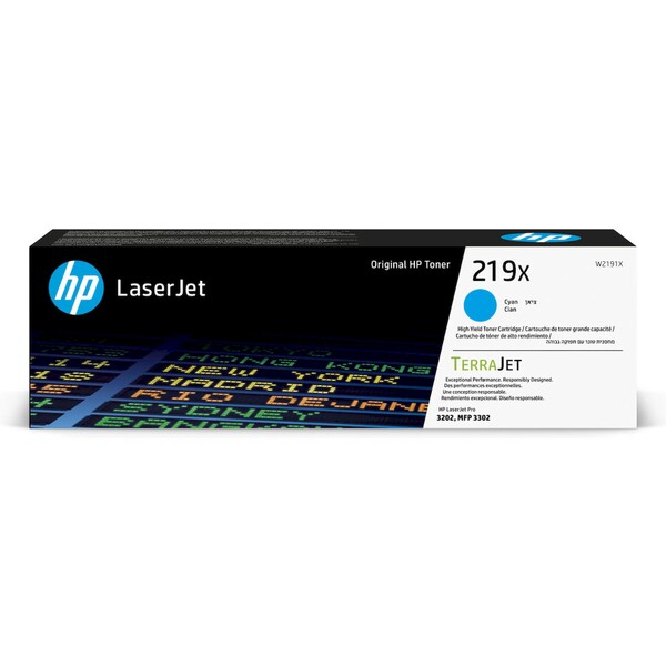 Toner HP W2191X , č. 219A - azurový