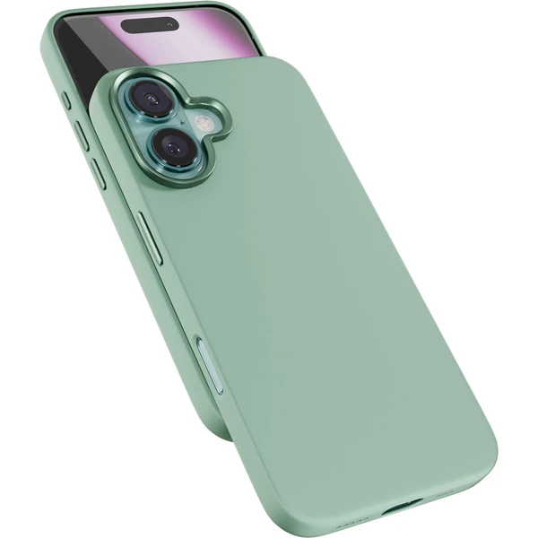 Epico Mag+ Silicone kryt pro iPhone 16 mátově zelená - Pouzdra - Obrázek N46C000L01