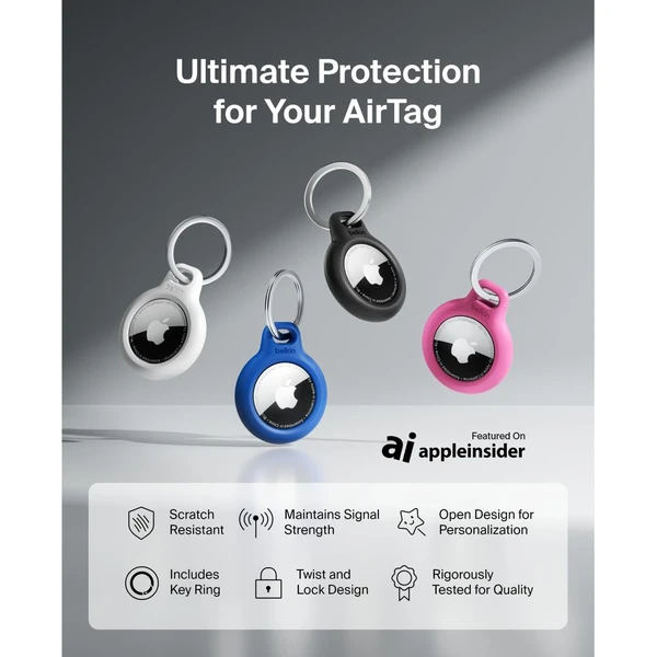 Belkin Secure holder pouzdro na AirTag s kroužkem (4-pack) - Pouzdra - Obrázek N46G000J01
