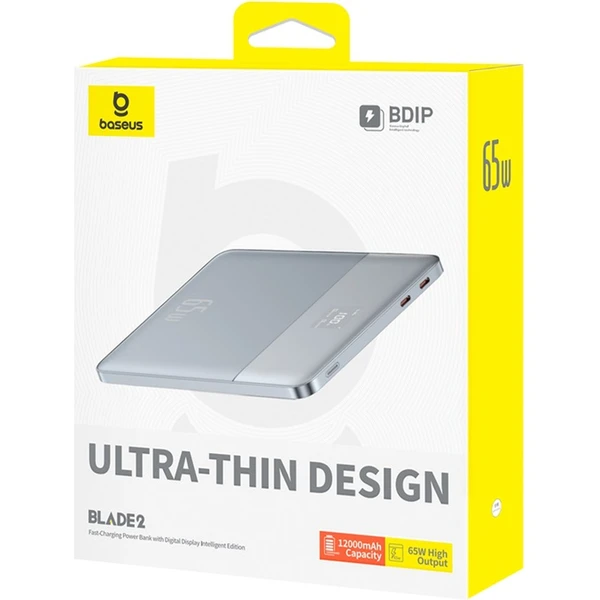 Baseus Blade2 powerbanka 12000mAh 65W stříbrná - Powerbanky - Obrázek N4AE000N01