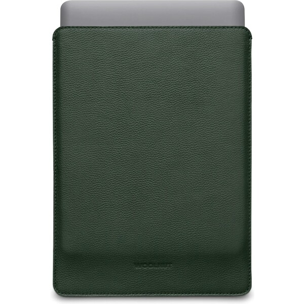 Woolnut kožené Sleeve pouzdro pro 13" MacBook Pro/Air tmavě zelené