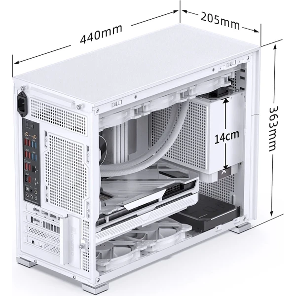 Jonsbo D31 MESH Screen bílá - Počítačové skříně - Obrázek N4VD000K01