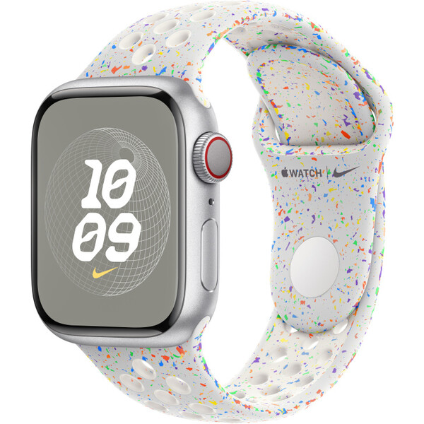 Apple Watch 38/40/41 mm platinový sportovní řemínek Nike – S/M MUUK3ZM/A