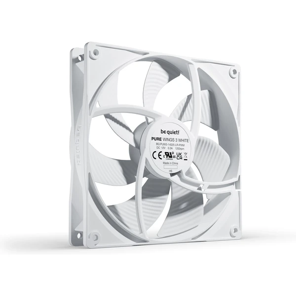 Be quiet! Pure Wings 3 140mm PWM bílý - Ventilátory pro PC - Obrázek N53B000L01