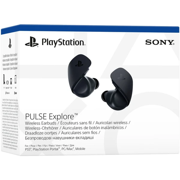 PlayStation Earbuds Pulse Explore bezdrátová sluchátka Midnight black - Sluchátka - Obrázek N53D000L01
