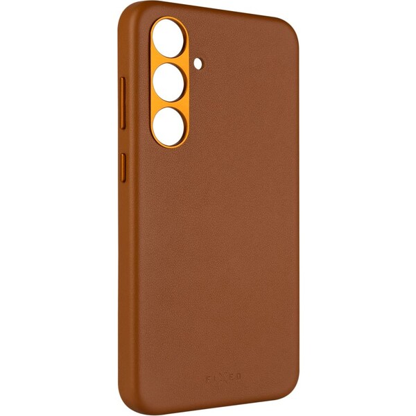 FIXED MagLeather kožený kryt s MagSafe Samsung Galaxy S24 hnědý