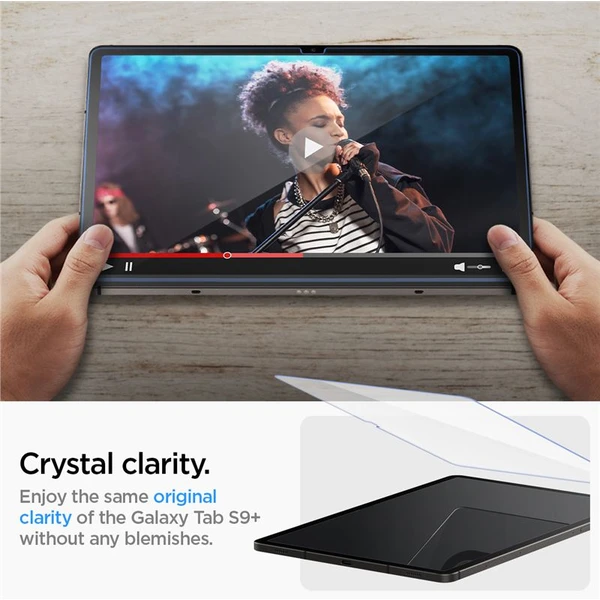 Spigen Glass tR EZ Fit 1 Pack tvrzené sklo Samsung Galaxy Tab S9+/Tab S10+ - Ochranné folie a skla - Obrázek N5JA000601