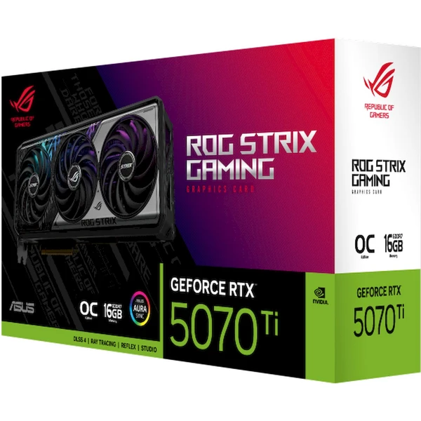ASUS ROG Strix NVIDIA GeForce RTX 5070 Ti 16GB GDDR7 OC - Grafické karty - Obrázek N5RI000K01