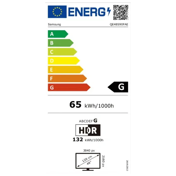 Samsung OLED smart TV QE48S90F 48" - Televize - Obrázek N6BF000J01