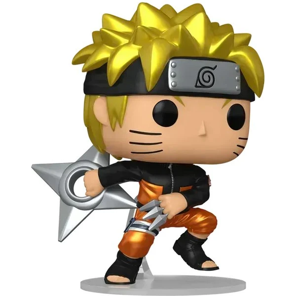 Funko POP! #1843 Animation: Naruto Shippuden - Naruto w/ Shuriken (Šance na chase) (Metallic) - Funko POP! - Obrázek N6DE000L01