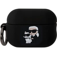 Karl Lagerfeld 3D Logo NFT Karl and Choupette pouzdro AirPods Pro 2 černé - Pouzdra
