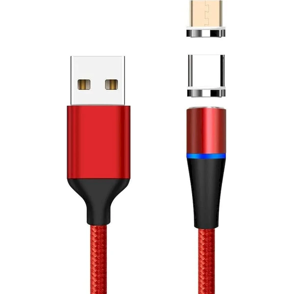 PremiumCord 2v1 napájecí kabel 1m červený - Kabely a redukce - Obrázek N73S000K01