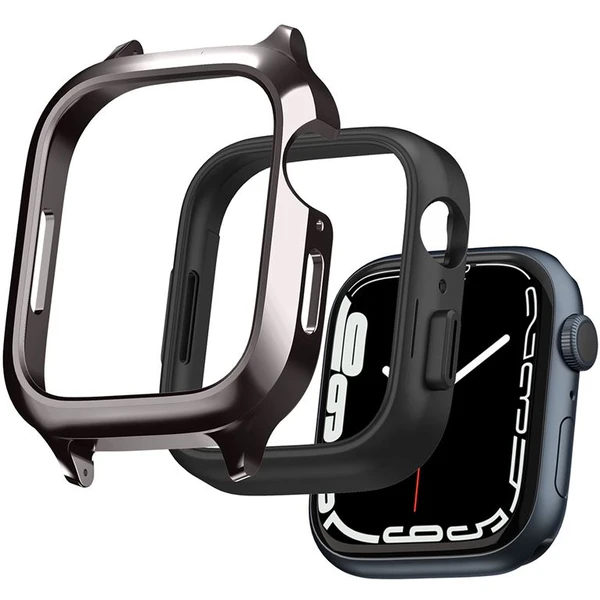 Spigen Metal Fit Pro řemínek s pouzdrem Apple Watch 9/8/7 (45mm) grafitový - Řemínky - Obrázek N7D5000L01