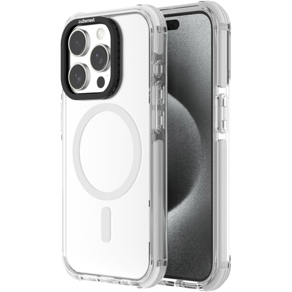 Cubenest MagPro Strong Guard kryt iPhone 15 Pro bílý